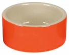 Miska na krmivo keramick, kulat, 250 ml barevn mix